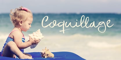 Coquillage Font Poster 1