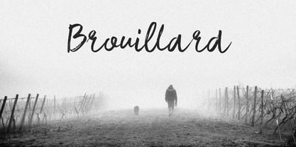 Brouillard Font Poster 1