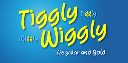 Tiggly Wiggly Font Poster 1
