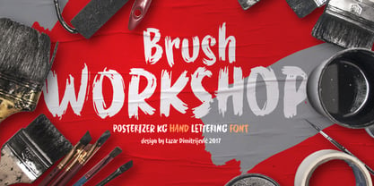 WORKSHOP Brush Font Poster 1