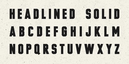 Headlined Solid Font Poster 6
