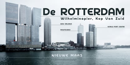 De Rotterdam Font Poster 1