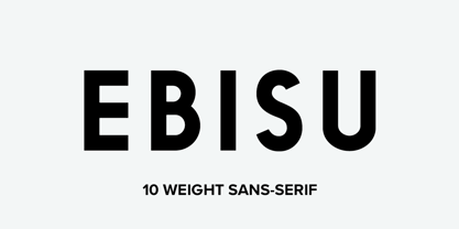 Ebisu Font Poster 1