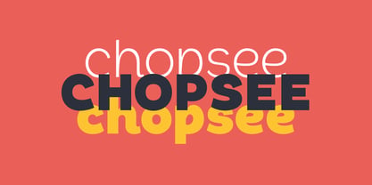 Chopsee Font Poster 1