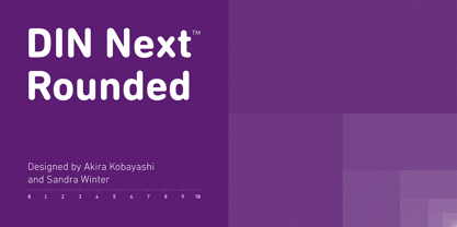 DIN Next Rounded Font Poster 1