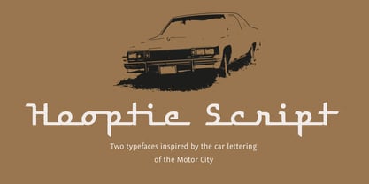 Hooptie Script Fuente Póster 1