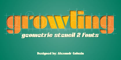 Growling Font Poster 1