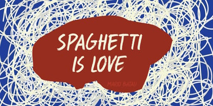 Spaghetti And Cheese Font Poster 4