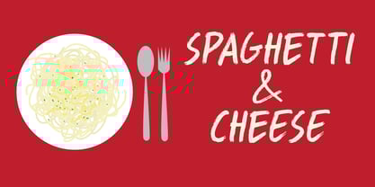 Spaghetti And Cheese Font Poster 1