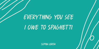 Spaghetti And Cheese Font Poster 3