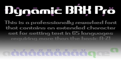 Dynamic BRK Pro Font Poster 1