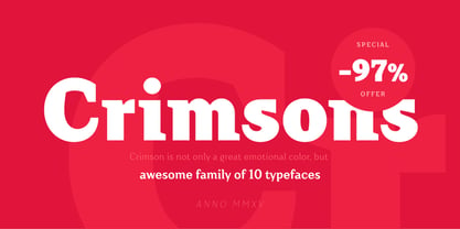 Crimsons Font Poster 11