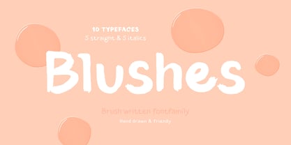 Blushes Font Poster 12