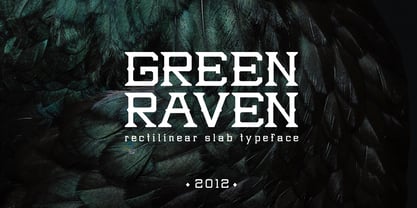NOh Green Raven Font Poster 1