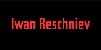 Iwan Reschniev Font Poster 1