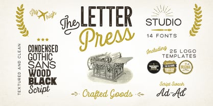 Letterpress Studio Font Poster 1