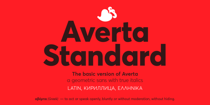 Averta Standard Font Poster 1