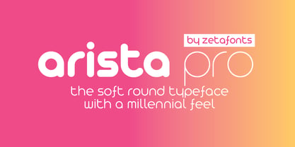 Arista Pro Font Poster 1