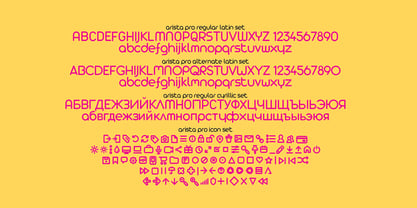 Arista Pro Font Poster 10