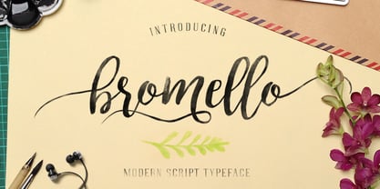 Bromello Font Poster 2