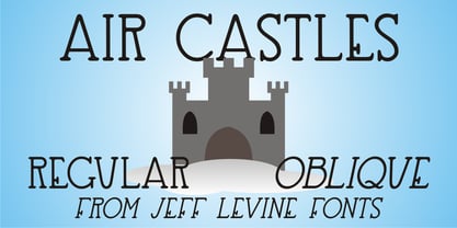 Air Castles JNL Font Poster 1