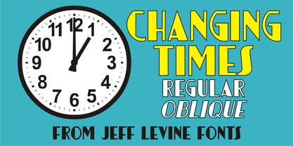 Changing Times JNL Font Poster 1
