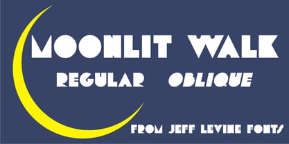 Moonlit Walk JNL Font Poster 1
