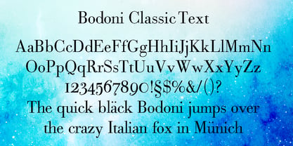 Bodoni Classic Text Font Poster 3
