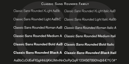 Classic Sans Rounded Font Poster 3