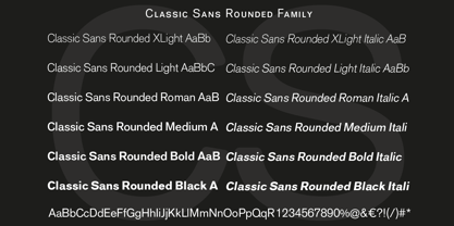 Classic Sans Rounded Fuente Póster 3