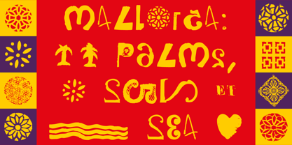 Mallorca Dirty Numbers Font Poster 3