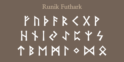 Runik Futhark Font Poster 3