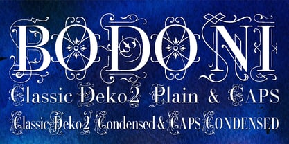 Bodoni Classic Deco Two Font Poster 1