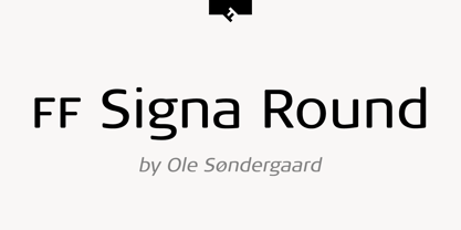 FF Signa Round Font Poster 1