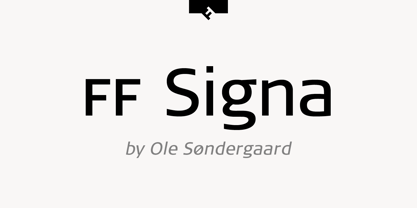 FF Signa Font Poster 1