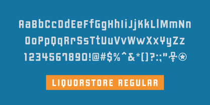 Liquorstore Font Poster 2