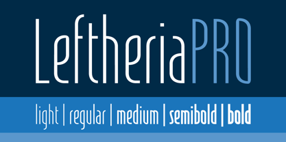 LeftheriaPRO Font Poster 1