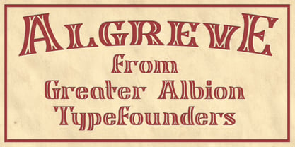 Algreve Font Poster 2