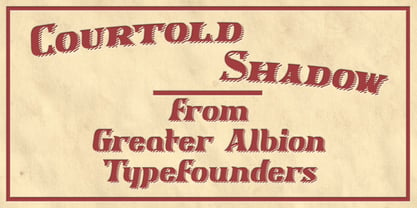 Courtold Shadow Font Poster 1