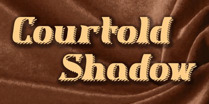 Courtold Shadow Font Poster 2