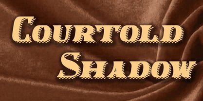 Courtold Shadow Font Poster 3