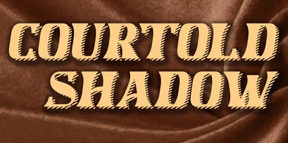 Courtold Shadow Font Poster 4