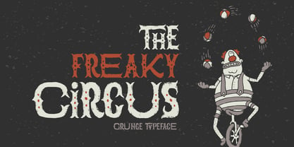 The Freaky Circus Font Poster 1