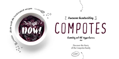 Compotes Font Poster 1
