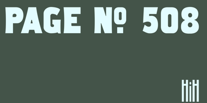 Page No. 508 Font Poster 1