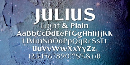 Julius Font Poster 1