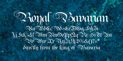 Royal Bavarian Font Poster 1