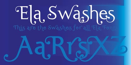 Ela Swashes Font Poster 1