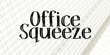 Office Squeeze Font Poster 7