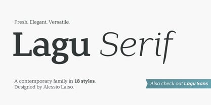 Lagu Serif Font Poster 5